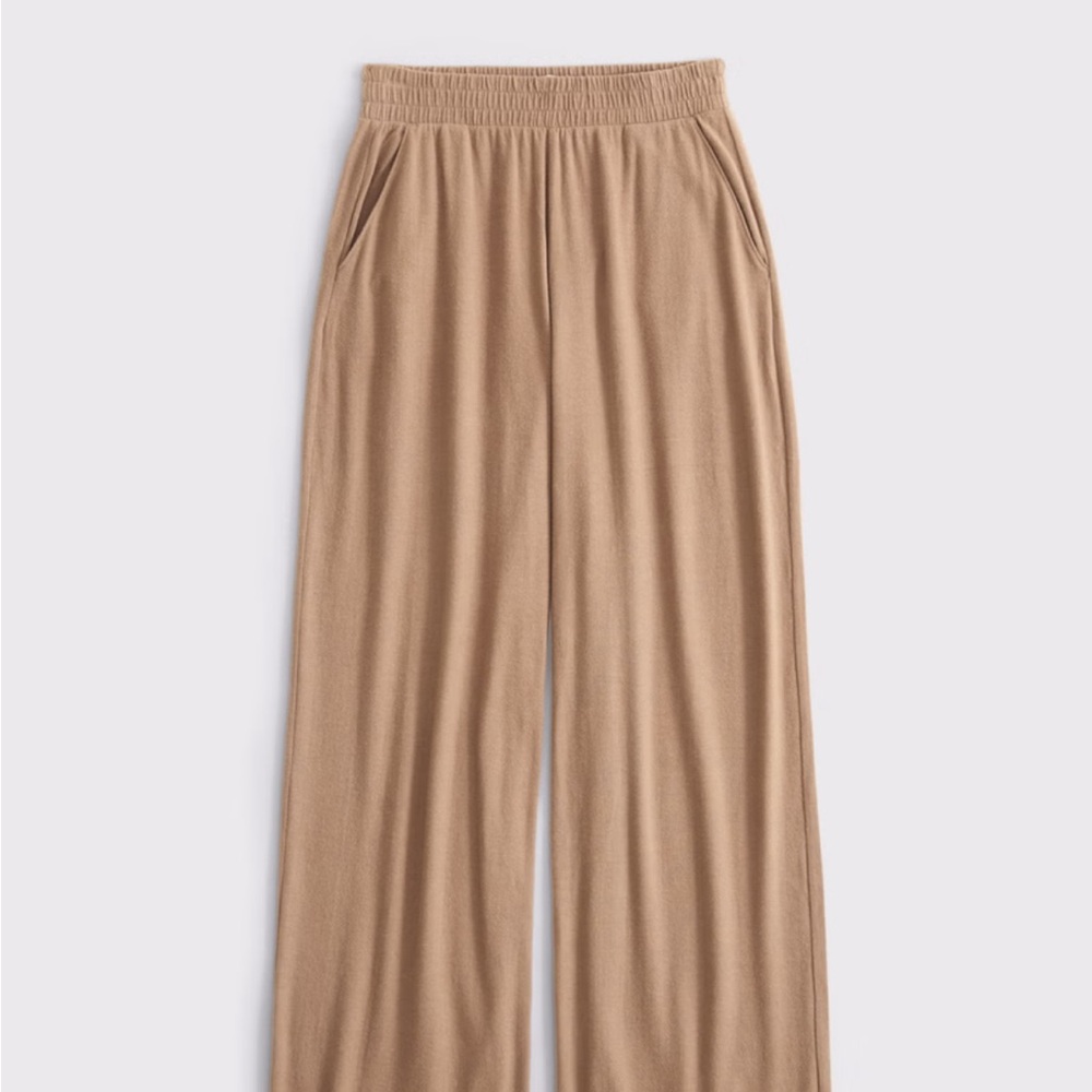 Abercrombie & Fitch Tan Wide Leg Pants